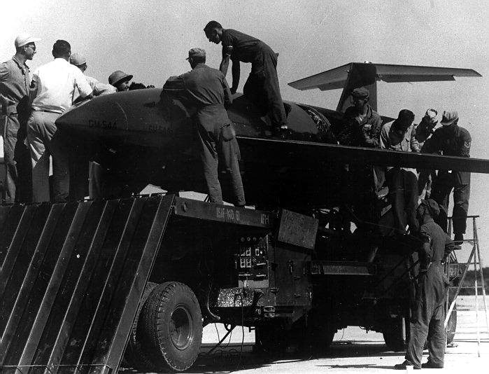 Un prototype de Matador avec ses ailes à mi-hauteur