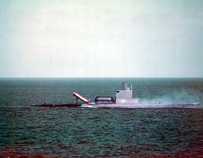 Un KDU-1 tiré de sous-marin