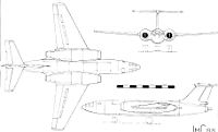 Plan trois vues du NC-270